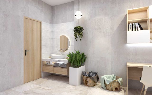 Thiết kế tủ Lavabo gỗ phòng tắm